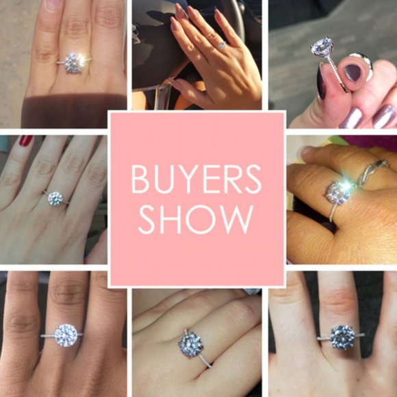 Luxury Sterling Silver Engagement Ring 3CT - Picture 6 of 13